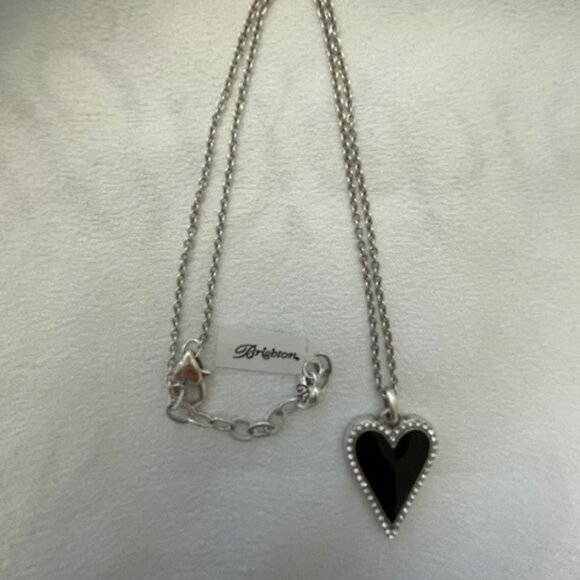 Brighton Dazzling Love Black Pendant Necklace NWT - Picture 8 of 8